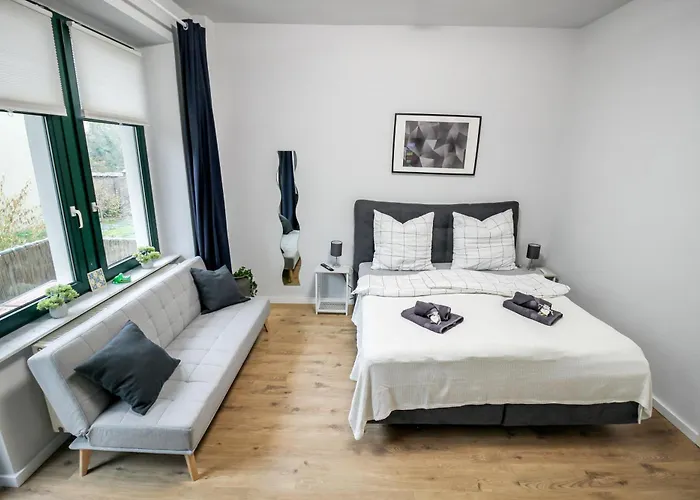 Apartment Lorenz Mit Kostenlosem Parkplatz Boxspringbett Küche